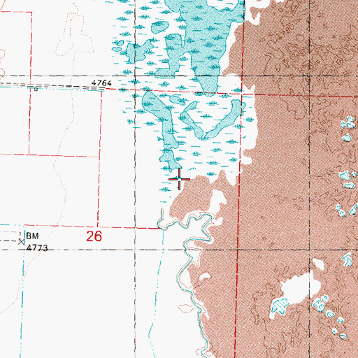 Topographic Map of Carey Lake, ID