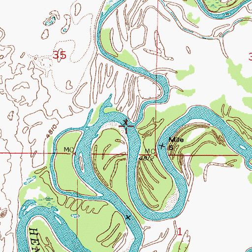 Topographic Map of Cartier Slough, ID