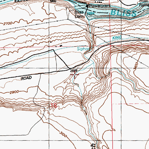 Topographic Map of Cassia Gulch, ID