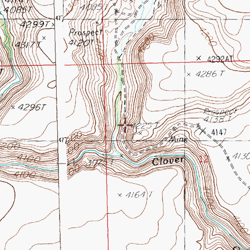 Topographic Map of Chalk Mine, ID
