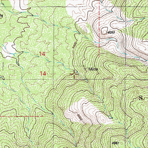 Topographic Map of CCC Spring, AZ