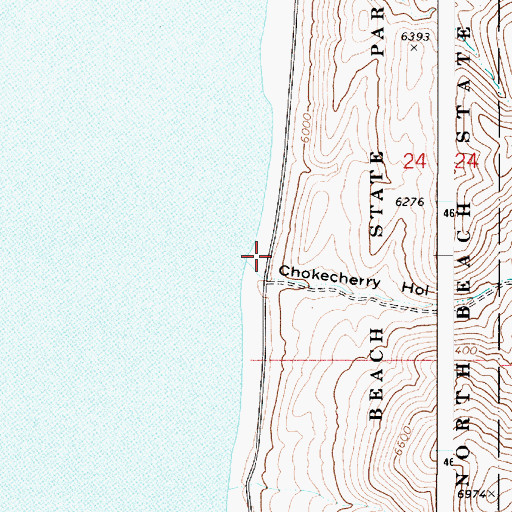 Topographic Map of Chokecherry Hollow, ID