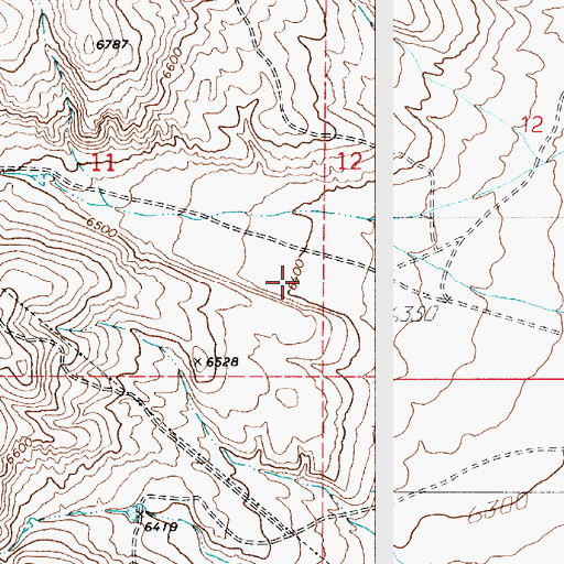 Topographic Map of Christy Canyon, WY