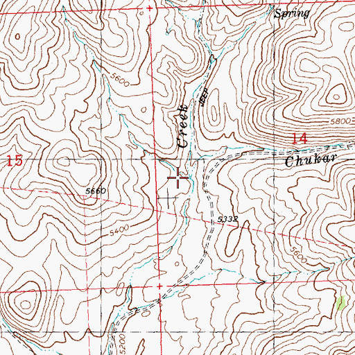 Topographic Map of Chukar Creek, ID
