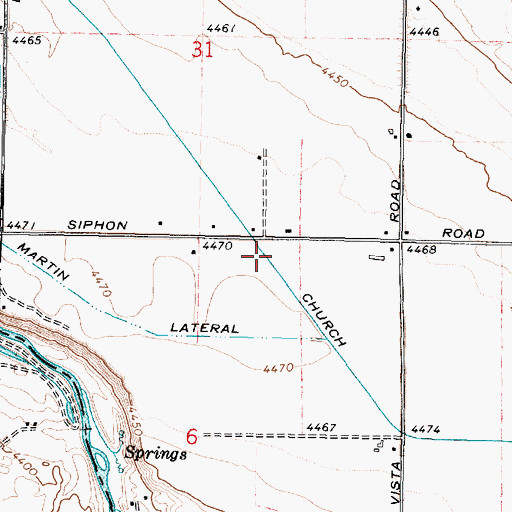 Topographic Map of Church Lateral, ID