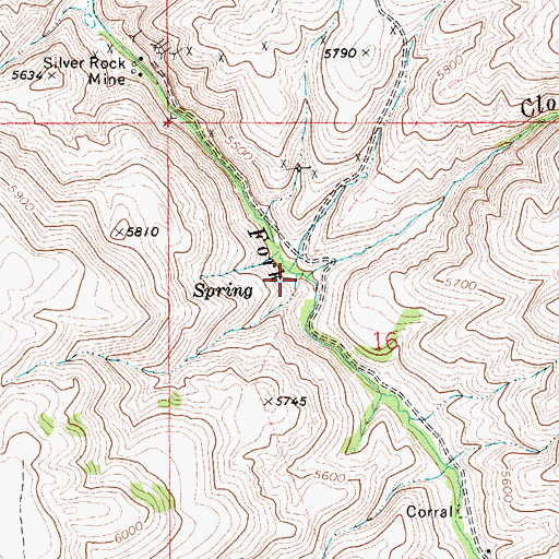 Topographic Map of Clover Creek, ID