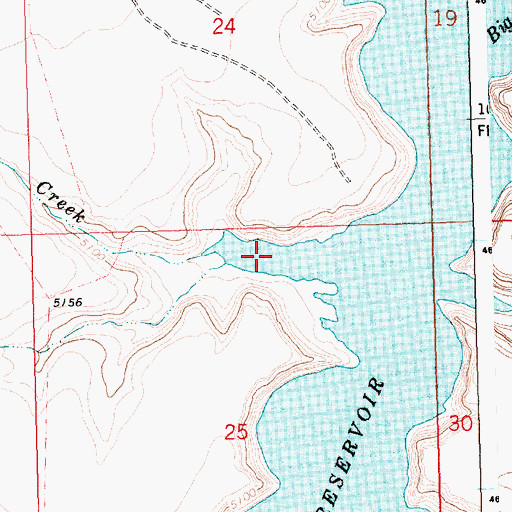 Topographic Map of Corral Creek, ID