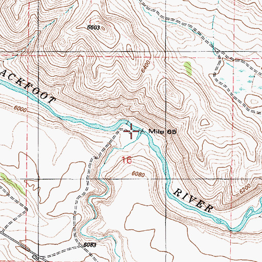 Topographic Map of Corral Creek, ID