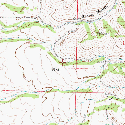 Topographic Map of Cotterell Canyon, ID