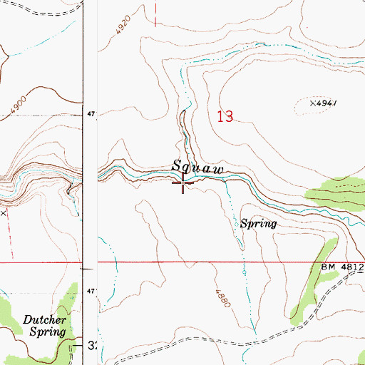 Topographic Map of Cottonwood Creek, ID