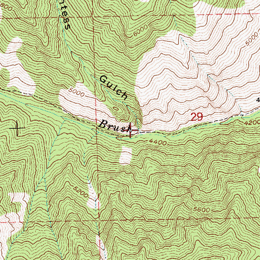 Topographic Map of Countess Gulch, ID