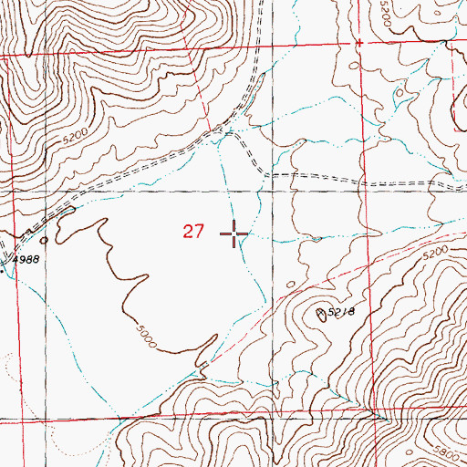 Topographic Map of Cove Creek, ID