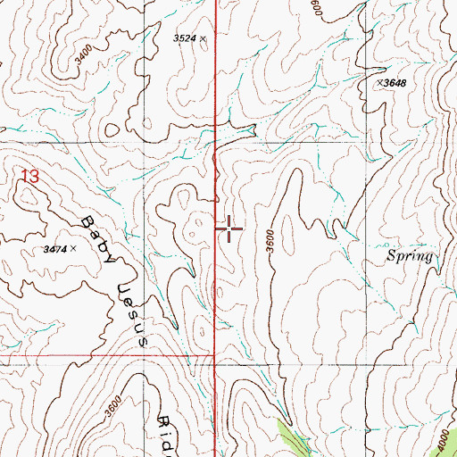 Topographic Map of Cement Dam Tank, AZ