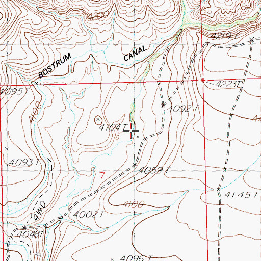 Topographic Map of Crist Cabin, ID