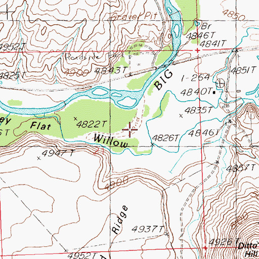 Topographic Map of Crystal Creek, ID