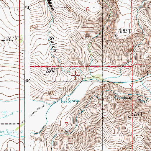 Topographic Map of Dead Man Gulch, ID