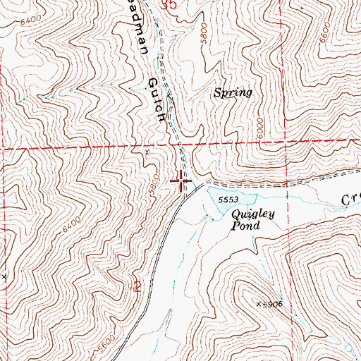 Topographic Map of Deadman Gulch, ID