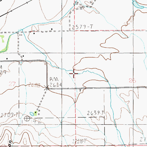Topographic Map of Deep Canyon, ID