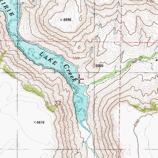 Topographic Map of Deer Creek, ID