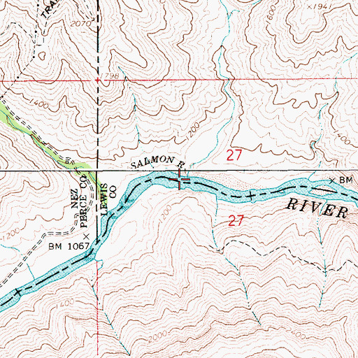 Topographic Map of Deer Creek, ID