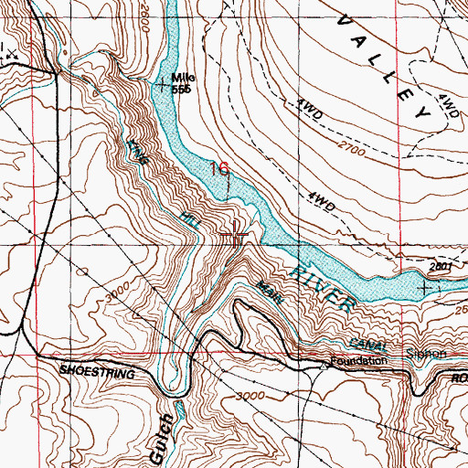 Topographic Map of Deer Gulch, ID