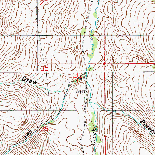 Topographic Map of Dobson Creek, ID