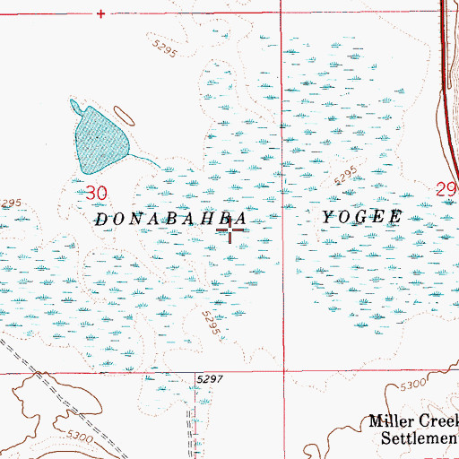 Topographic Map of Donabahba Yogee, ID