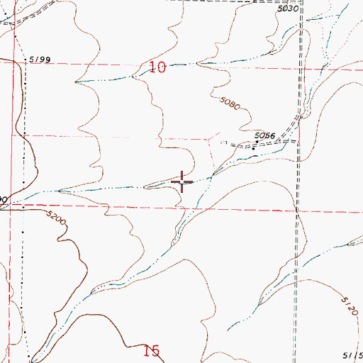Topographic Map of Dorys Canyon, ID