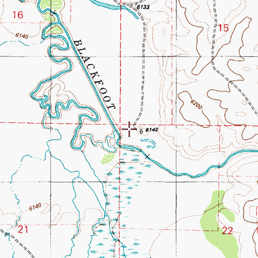 Topographic Map of Doulls Ranch, ID