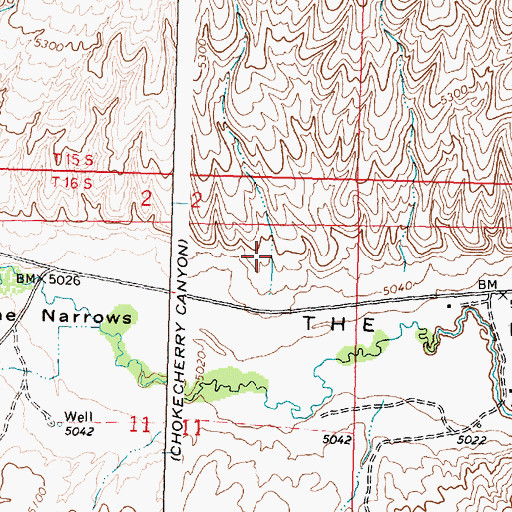 Topographic Map of Dry Canyon, ID
