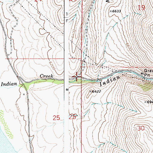 Topographic Map of Dry Canyon, ID