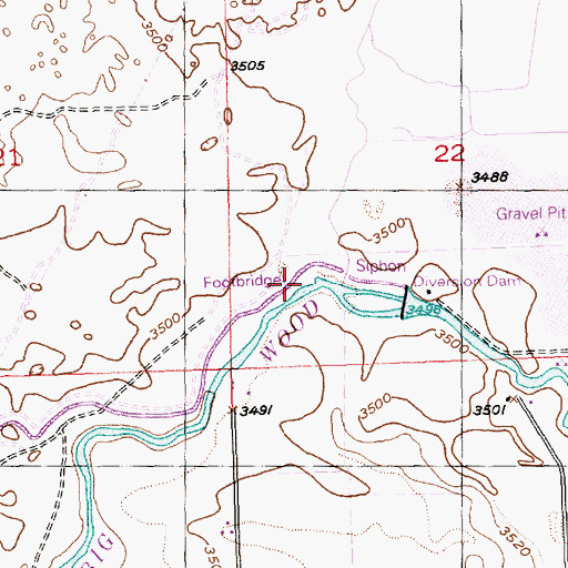 Topographic Map of Dry Creek, ID
