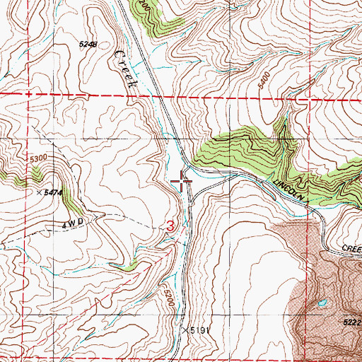 Topographic Map of Dry Hollow, ID