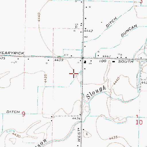 Topographic Map of Duncan Ditch, ID