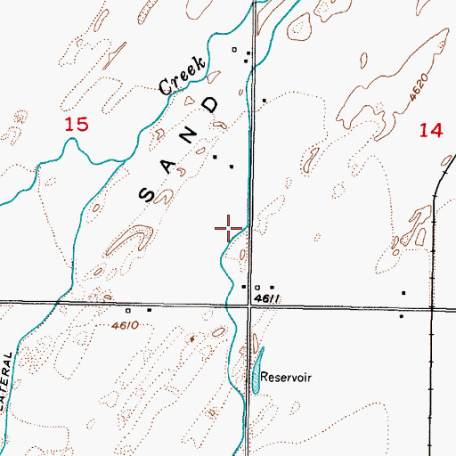 Topographic Map of East Branch Snake River Valley Canal, ID
