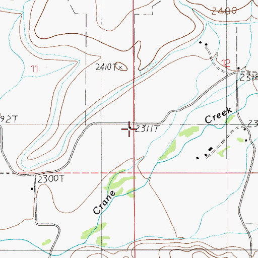 Topographic Map of Echo Dell School, ID