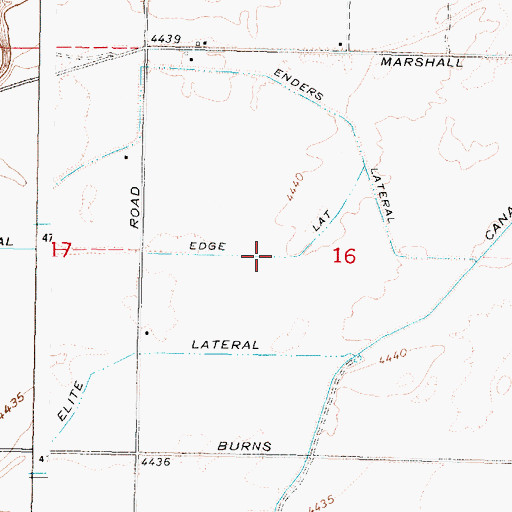Topographic Map of Edge Lateral, ID