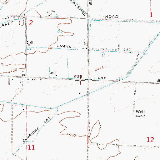 Topographic Map of Egg Lateral, ID