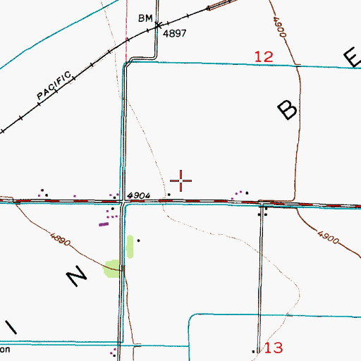 Topographic Map of Egin Bench, ID