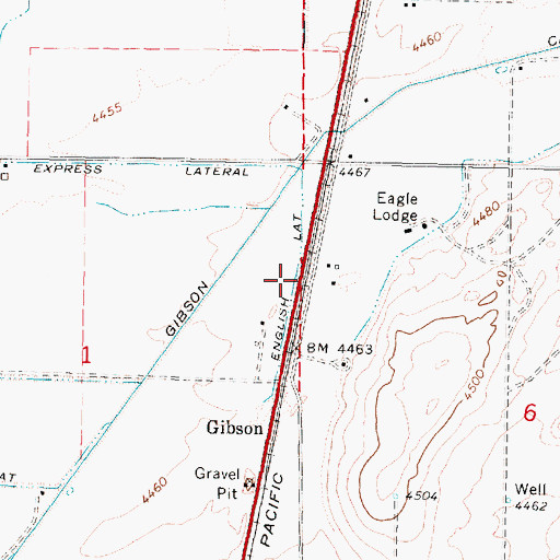 Topographic Map of English Lateral, ID