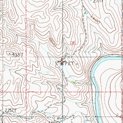 Topographic Map of Enterprise School, ID