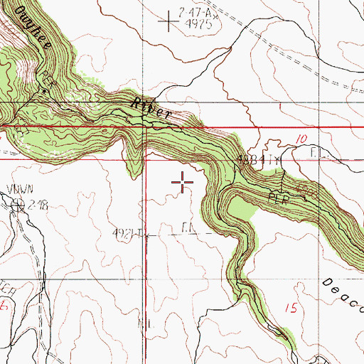 Topographic Map of Field Creek, ID