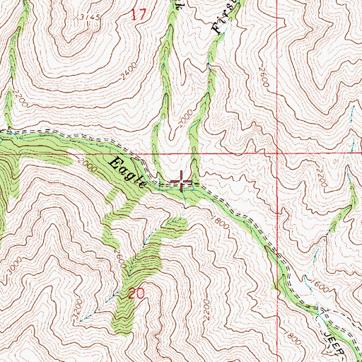 Topographic Map of First Creek, ID