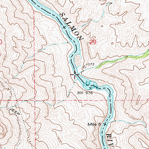 Topographic Map of Flynn Creek, ID