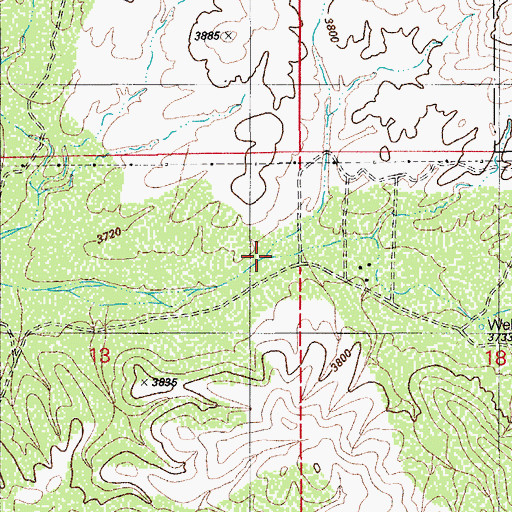 Topographic Map of Distillery Canyon, AZ