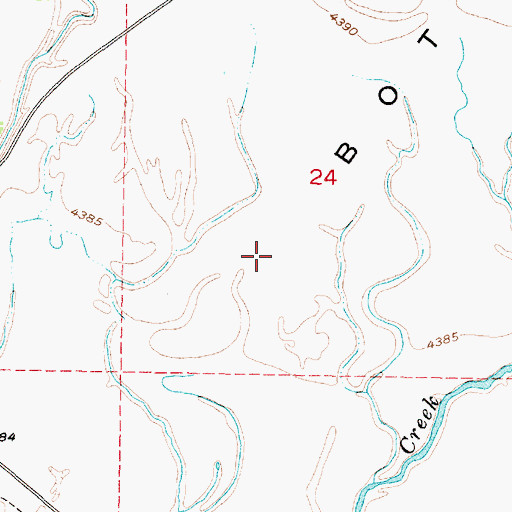 Topographic Map of Fort Hall Bottoms, ID