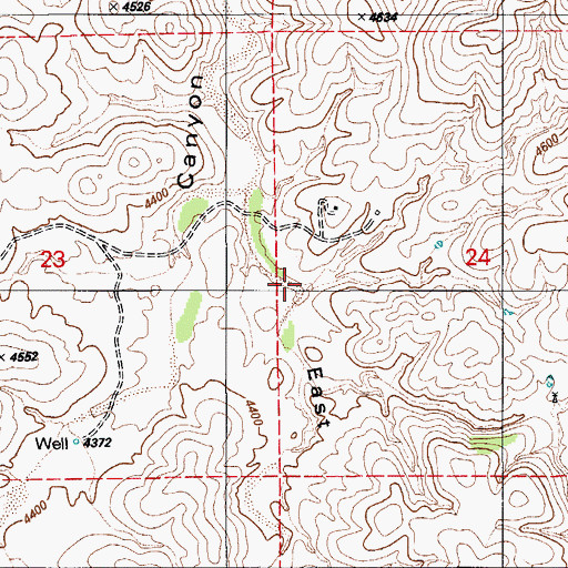 Topographic Map of East Fork Davidson Canyon, AZ