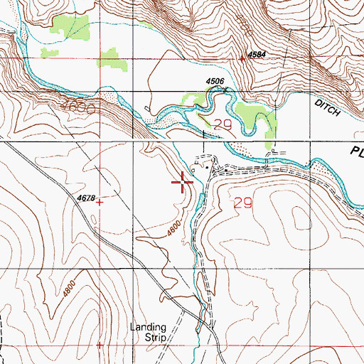 Topographic Map of Glass Gulch, ID