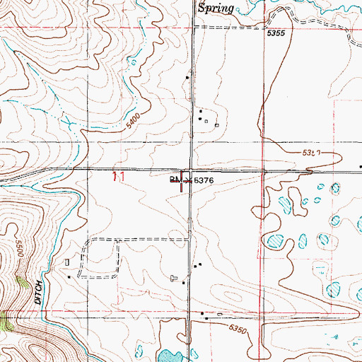 Topographic Map of Gooch School, ID