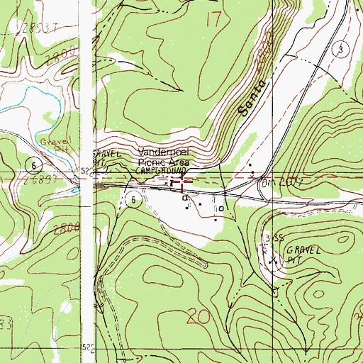 Topographic Map of Grange Park, ID